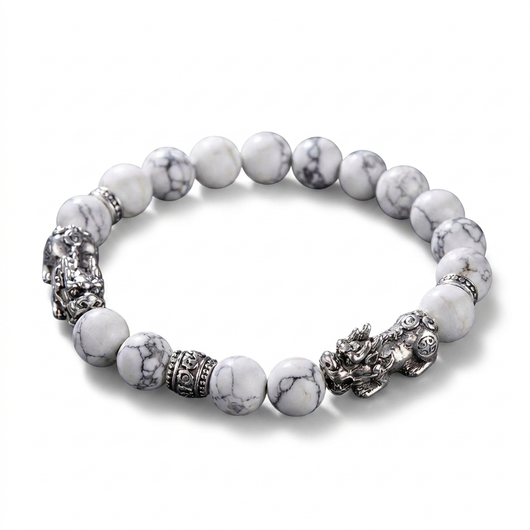 Pixiu Dragon Bracelet – Wealth Protection & Clarity Beads