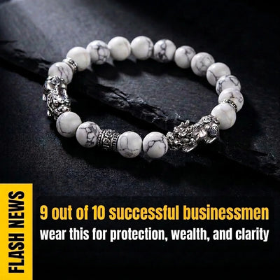 Pixiu Dragon Bracelet – Wealth Protection & Clarity Beads